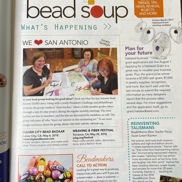 Bead & Button Magazine Jewelry Crafting Book u June 2018 Issue Beachy Bangles - Picture 6 of 8
